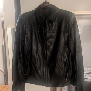 Murano Men's Black Leather Jacket